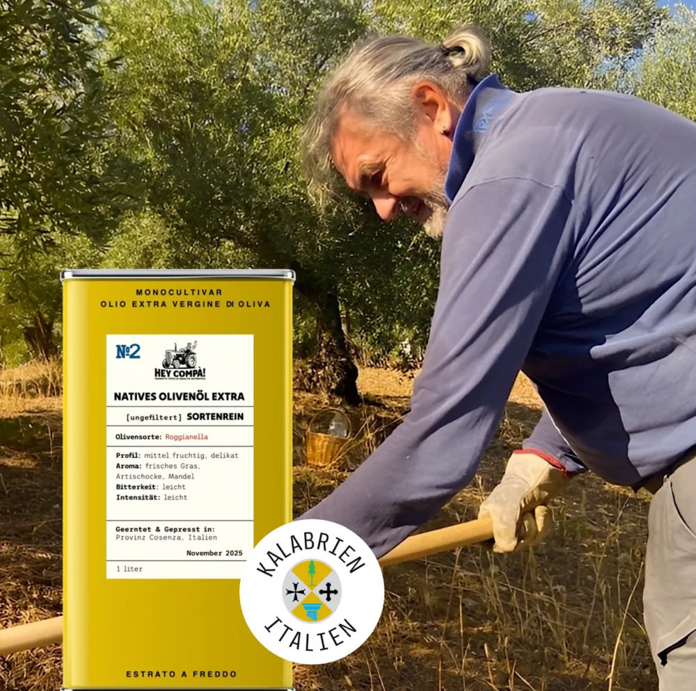 Roggianella (unfiltered) monocultivar extra virgin olive oil, 1 L